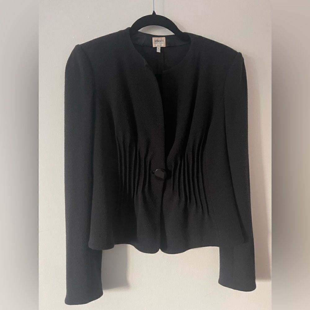 Armani Collezioni Wool Crepe Jacket